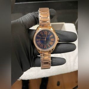 Michael Kors-Kaycie Pavé Rose Gold-Tone Watch